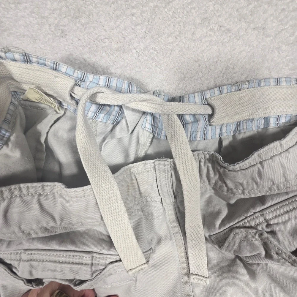Faded Glory Cargo Shorts Mens 38 Sidewalk Gray Good Cotton FM19B303 Utility Work